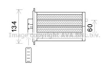 AVA QUALITY COOLING hy6233 -  Теплообменник, отопление салона